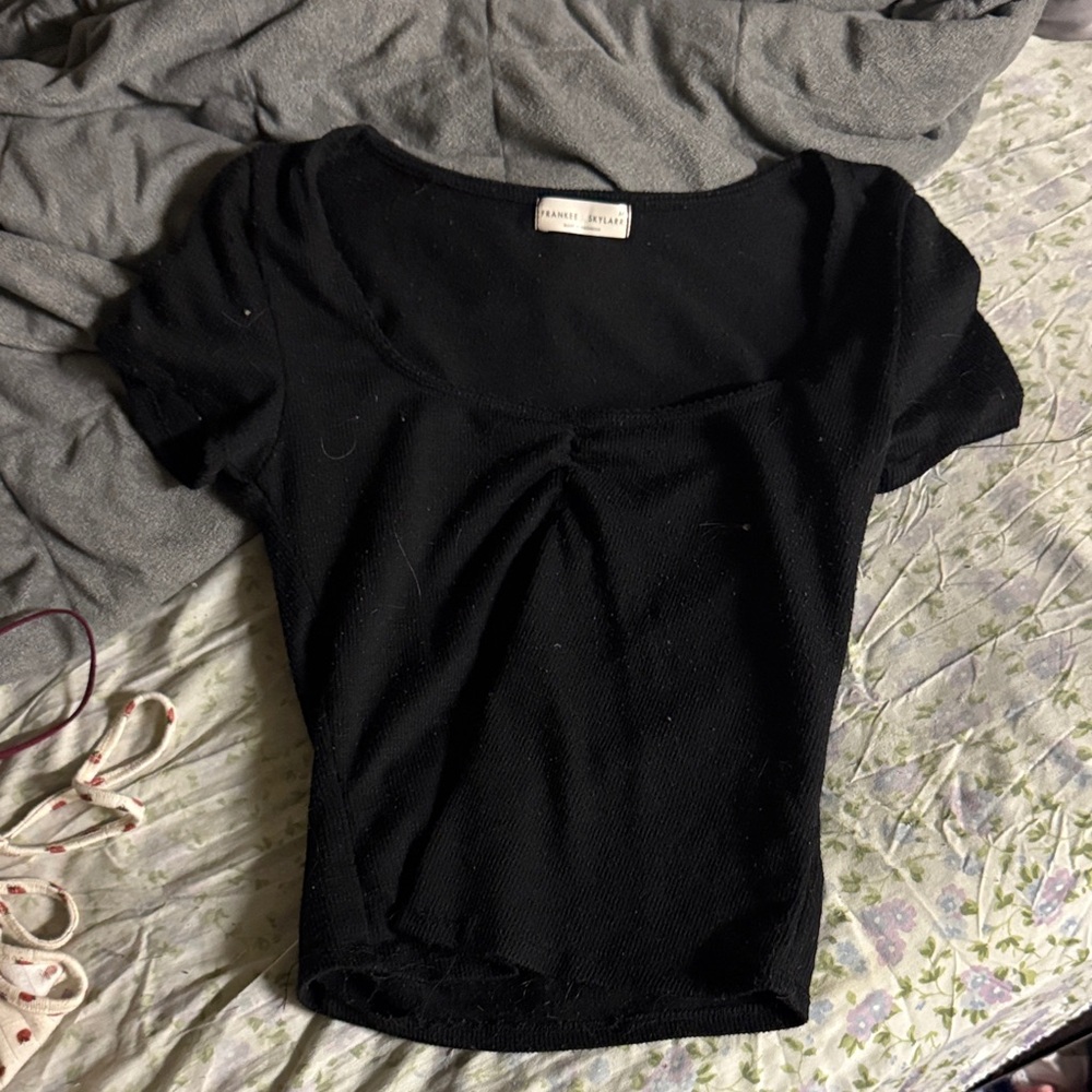 Chic Black Crop Top